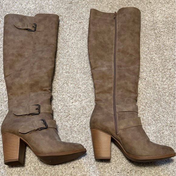 JustFab Shoes - JustFab Brown Heeled Boots